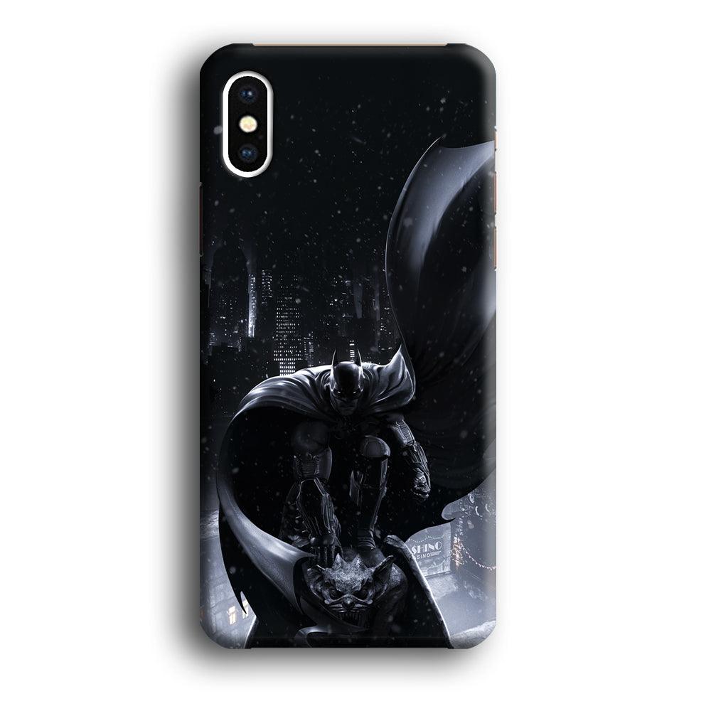 Batman Snowy Night iPhone X Case-Oxvistore