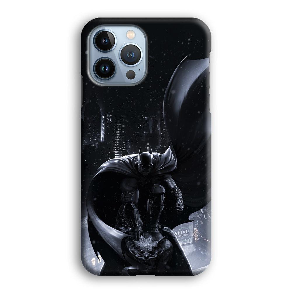 Batman Snowy Night iPhone 14 Pro Case-Oxvistore