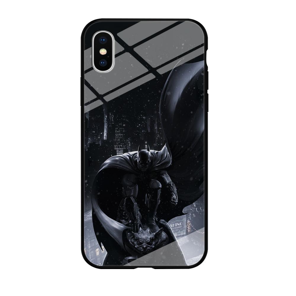 Batman Snowy Night iPhone X Case-Oxvistore