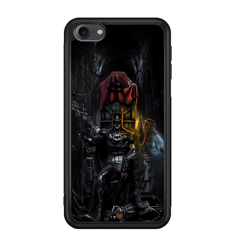 Batman Throne of Dark World iPod Touch 6 Case-Rubber Black (2D Case)-Oxvistore