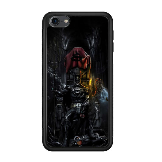 Batman Throne of Dark World iPod Touch 6 Case-Rubber Black (2D Case)-Oxvistore