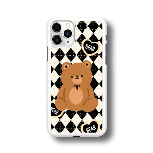 Bear and Black Flanel Theme iPhone 11 Pro Case-Oxvistore