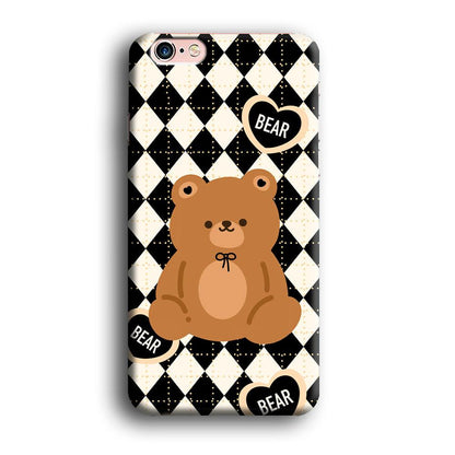 Bear and Black Flanel Theme iPhone 6 | 6s Case-Oxvistore