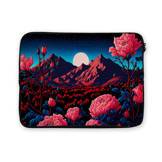 Beautiful Flower Moon Art Laptop Sleeve Protective Cover