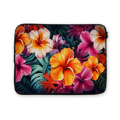 Beautiful Tropical Floral Laptop Sleeve Protective Cover