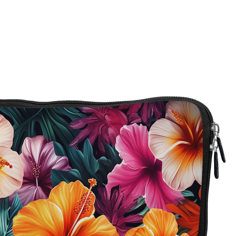 Beautiful Tropical Floral Laptop Sleeve Protective Cover