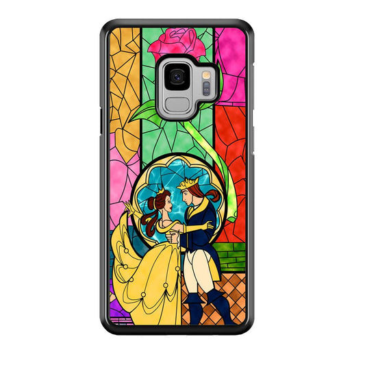 Beauty Princess and Prince Samsung Galaxy S9 Case-Rubber Black (2D Case)-Oxvistore