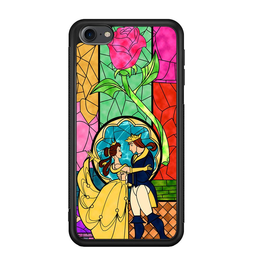 Beauty Princess and Prince iPod Touch 6 Case-Rubber Black (2D Case)-Oxvistore