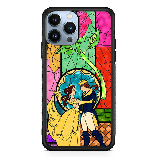 Beauty Princess and Prince iPhone 14 Pro Case-Rubber Black (2D Case)-Oxvistore
