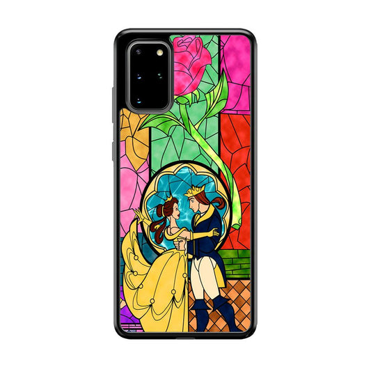 Beauty Princess and Prince Samsung Galaxy S20 Plus Case-Rubber Black (2D Case)-Oxvistore