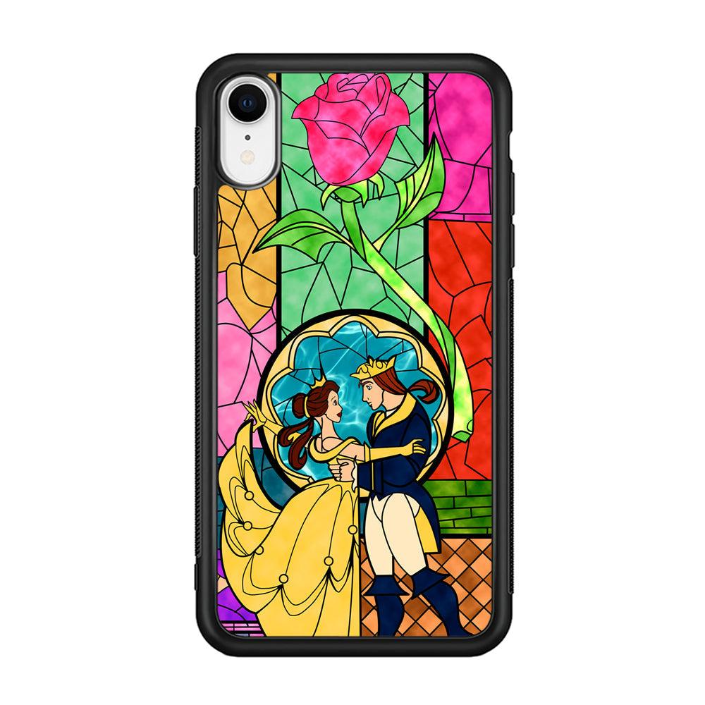 Beauty Princess and Prince iPhone XR Case-Rubber Black (2D Case)-Oxvistore
