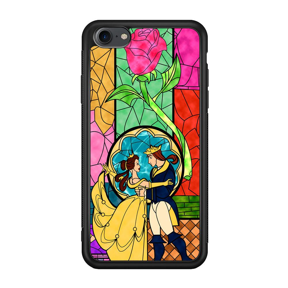 Beauty Princess and Prince iPhone 8 Case-Rubber Black (2D Case)-Oxvistore