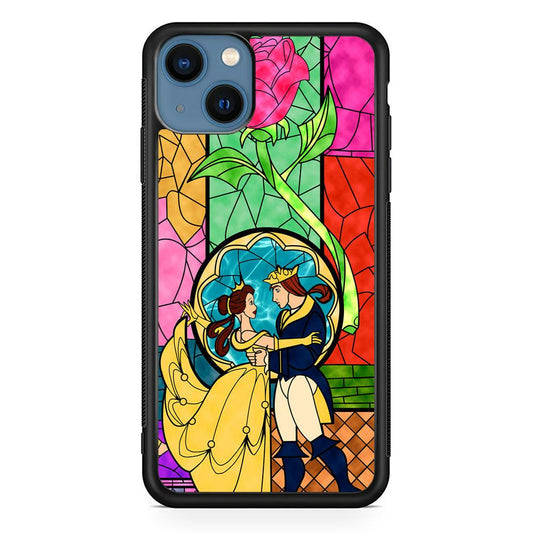 Beauty Princess and Prince iPhone 14 Plus Case-Rubber Black (2D Case)-Oxvistore