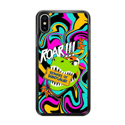 Beware from Dinosaur Roar iPhone X Case-Oxvistore