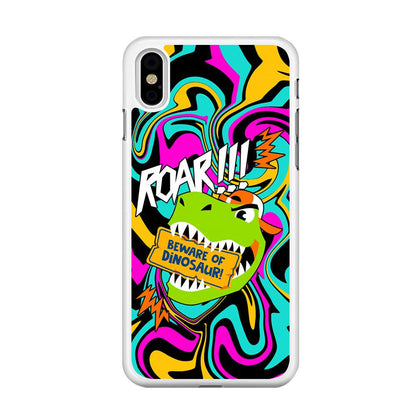 Beware from Dinosaur Roar iPhone X Case-Oxvistore