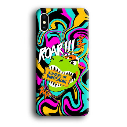 Beware from Dinosaur Roar iPhone X Case-Oxvistore