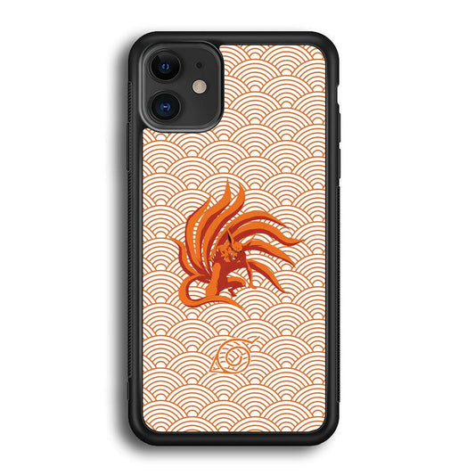 Bijuu no Kurama Konohagakure iPhone 11 Case-Rubber Black (2D Case)-Oxvistore
