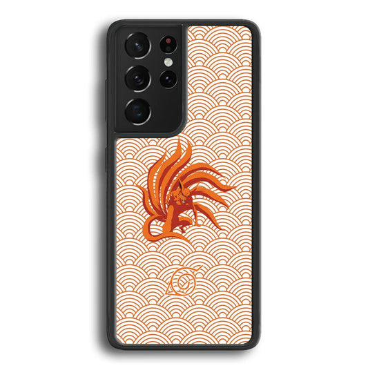 Bijuu no Kurama Konohagakure Samsung Galaxy S24 Ultra Case-Rubber Black (2D Case)-Oxvistore