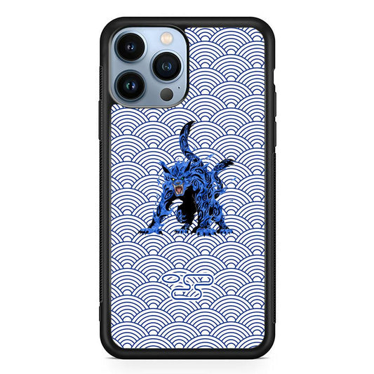 Bijuu no Matatabi Kumogakure iPhone 14 Pro Case-Rubber White (2D Case)-Oxvistore