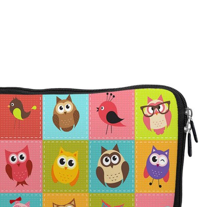 Birds and Owls Cartoon Laptop Sleeve Protective Cover