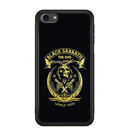 Black Sabbath Obey World Tour iPod Touch 6 Case-Rubber Black (2D Case)-Oxvistore
