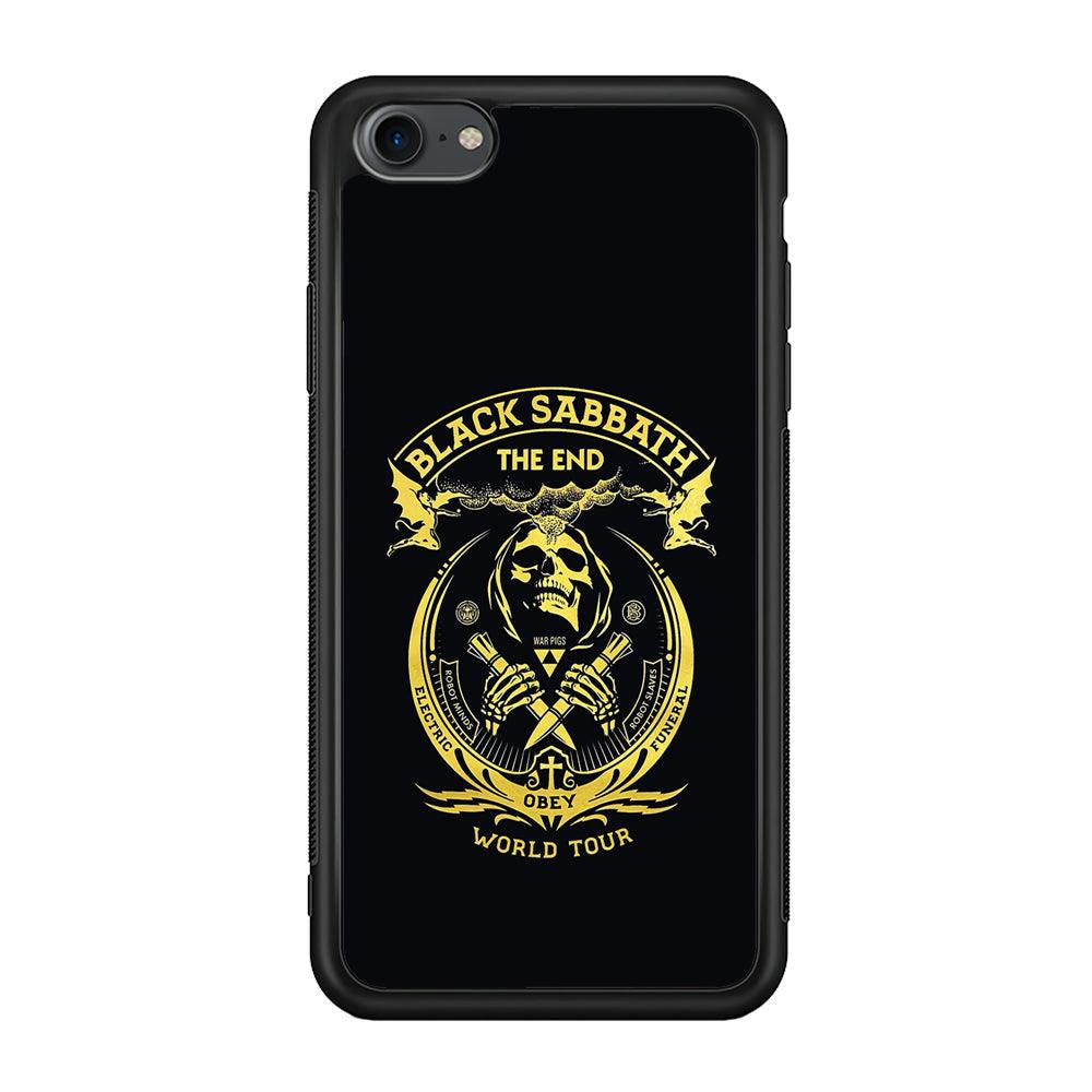 Black Sabbath Obey World Tour iPhone 7 Case-Rubber Black (2D Case)-Oxvistore