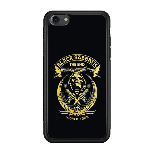 Black Sabbath Obey World Tour iPhone 7 Case-Rubber Black (2D Case)-Oxvistore