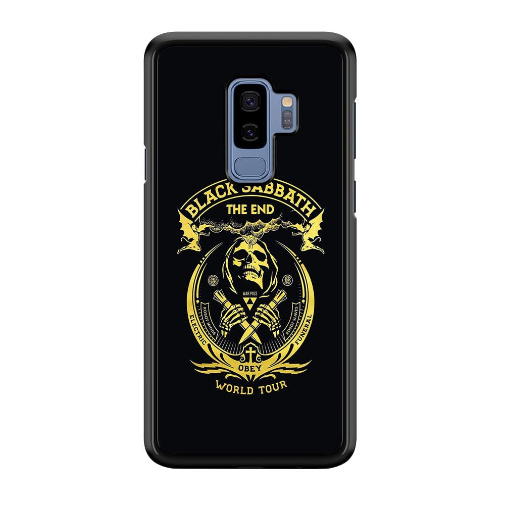 Black Sabbath Obey World Tour Samsung Galaxy S9 Plus Case-Rubber Black (2D Case)-Oxvistore