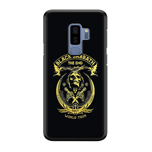 Black Sabbath Obey World Tour Samsung Galaxy S9 Plus Case-Rubber Black (2D Case)-Oxvistore