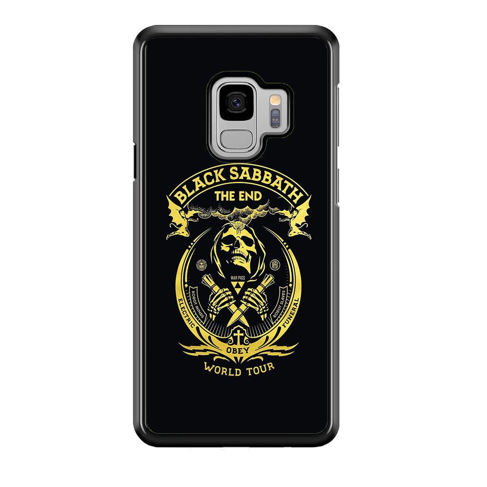 Black Sabbath Obey World Tour Samsung Galaxy S9 Case-Rubber Black (2D Case)-Oxvistore