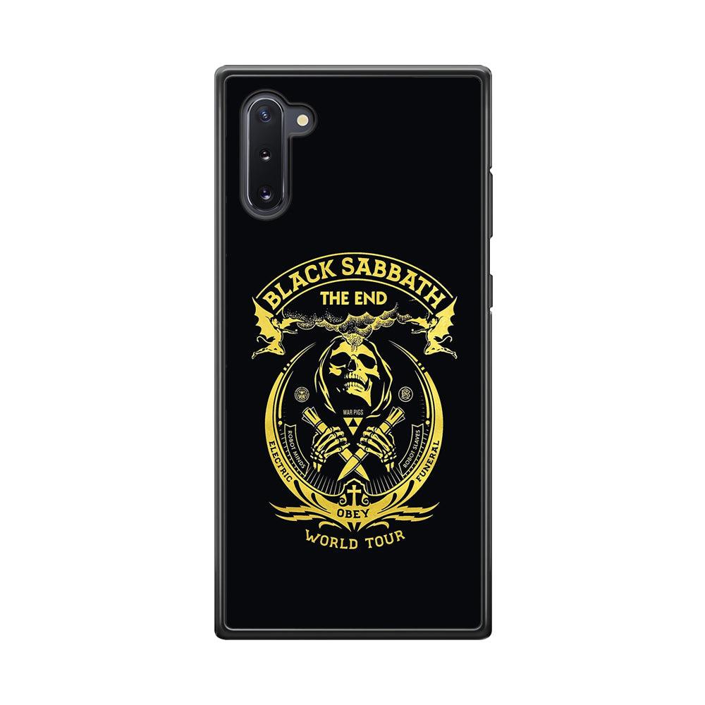 Black Sabbath Obey World Tour Samsung Galaxy Note 10 Case-Rubber Black (2D Case)-Oxvistore