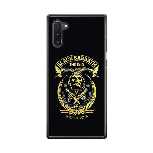 Black Sabbath Obey World Tour Samsung Galaxy Note 10 Case-Rubber Black (2D Case)-Oxvistore