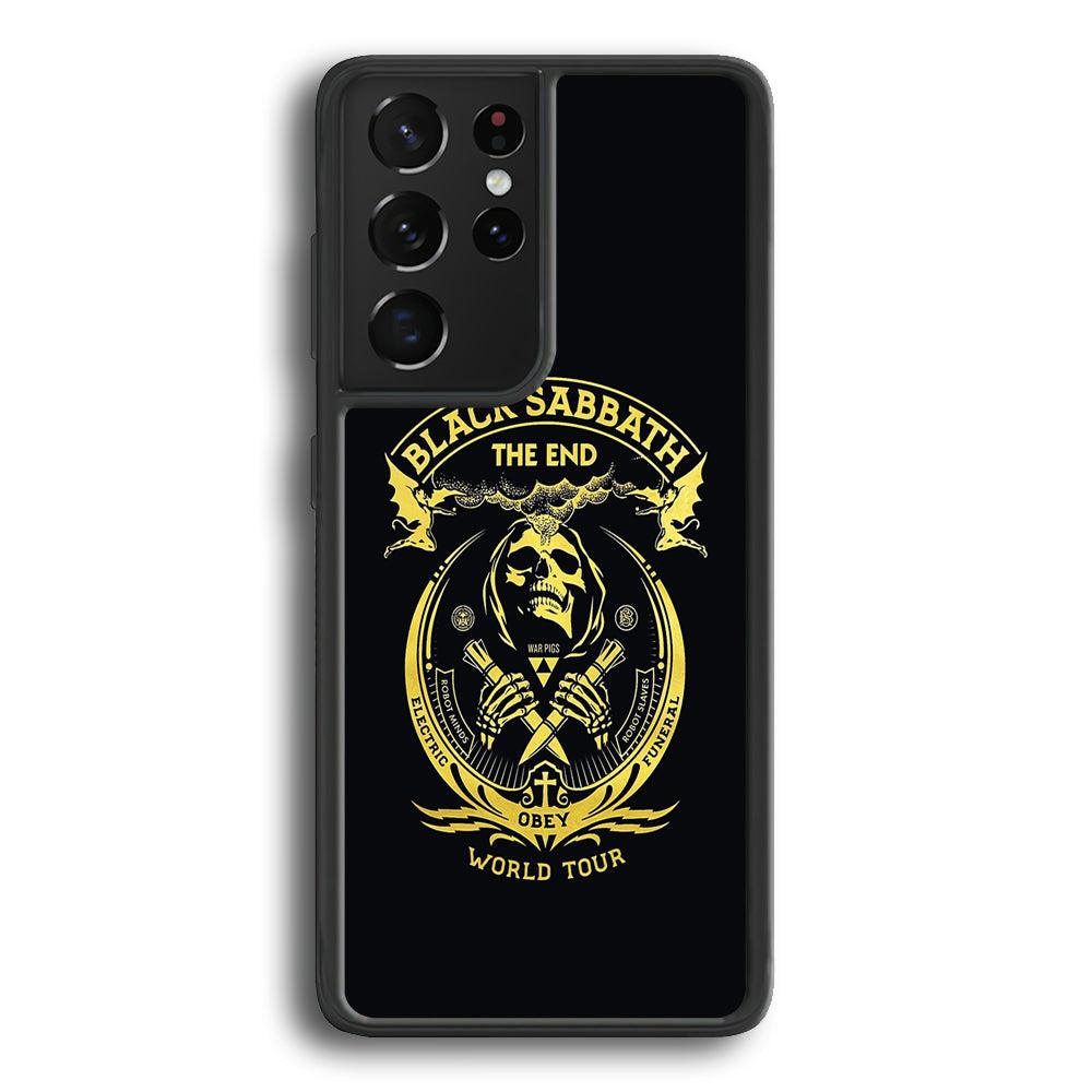 Black Sabbath Obey World Tour Samsung Galaxy S24 Ultra Case-Rubber Black (2D Case)-Oxvistore