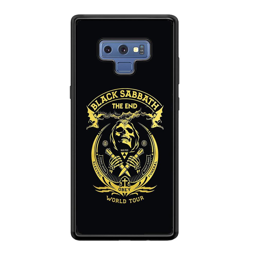 Black Sabbath Obey World Tour Samsung Galaxy Note 9 Case-Rubber Black (2D Case)-Oxvistore