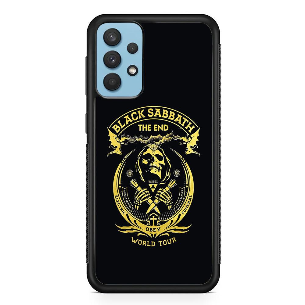 Black Sabbath Obey World Tour Samsung Galaxy A32 Case-Rubber Black (2D Case)-Oxvistore