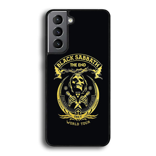 Black Sabbath Obey World Tour Samsung Galaxy S22 Plus Case-Rubber Black (2D Case)-Oxvistore