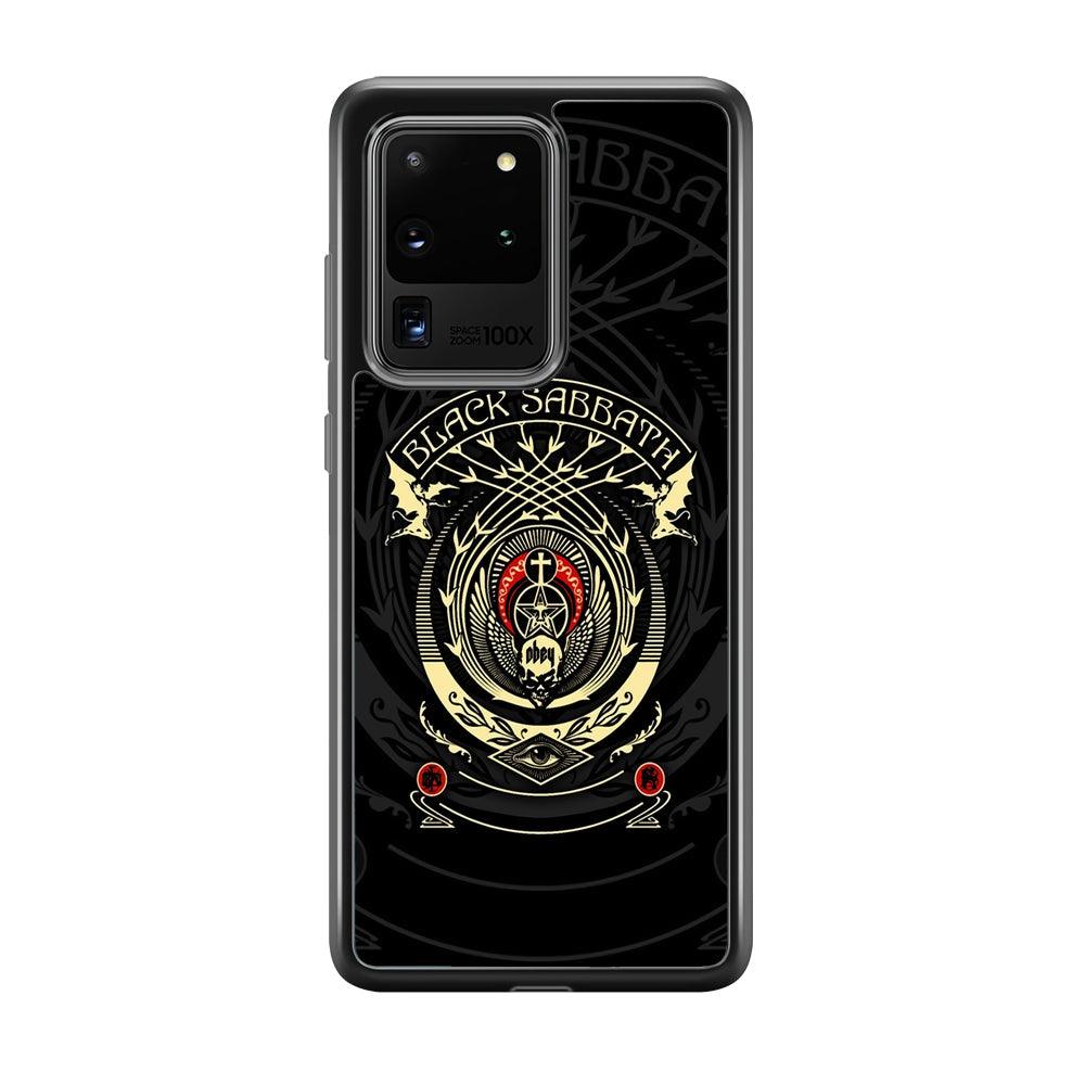Black Sabbath Shadows Emblem Samsung Galaxy S20 Ultra Case-Rubber Black (2D Case)-Oxvistore