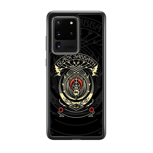 Black Sabbath Shadows Emblem Samsung Galaxy S20 Ultra Case-Rubber Black (2D Case)-Oxvistore