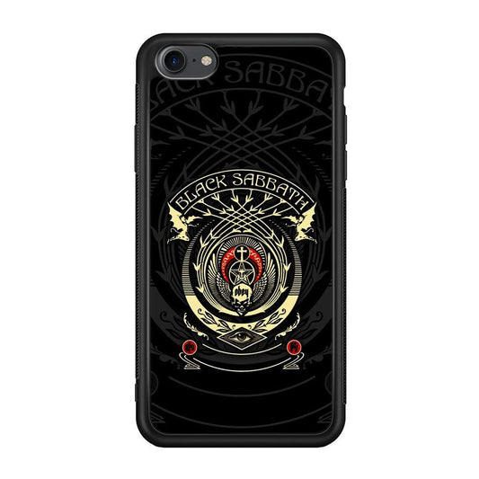 Black Sabbath Shadows Emblem iPhone 7 Case-Rubber Black (2D Case)-Oxvistore