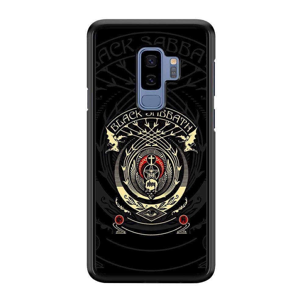 Black Sabbath Shadows Emblem Samsung Galaxy S9 Plus Case-Rubber Black (2D Case)-Oxvistore