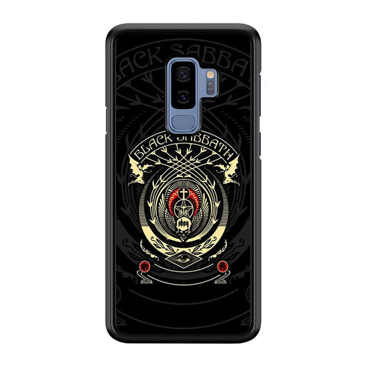 Black Sabbath Shadows Emblem Samsung Galaxy S9 Plus Case-Rubber Black (2D Case)-Oxvistore