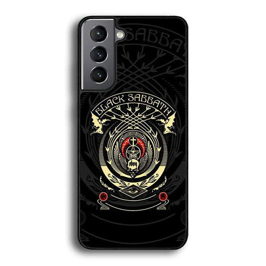 Black Sabbath Shadows Emblem Samsung Galaxy S23 Plus Case-Rubber Black (2D Case)-Oxvistore