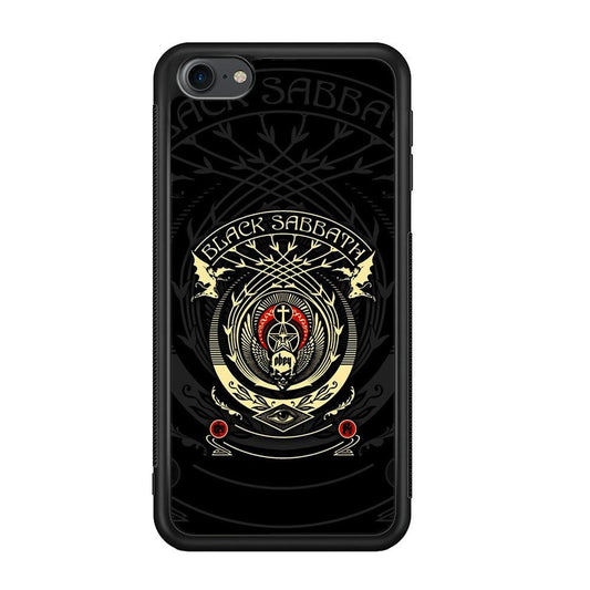 Black Sabbath Shadows Emblem iPod Touch 6 Case-Rubber Black (2D Case)-Oxvistore