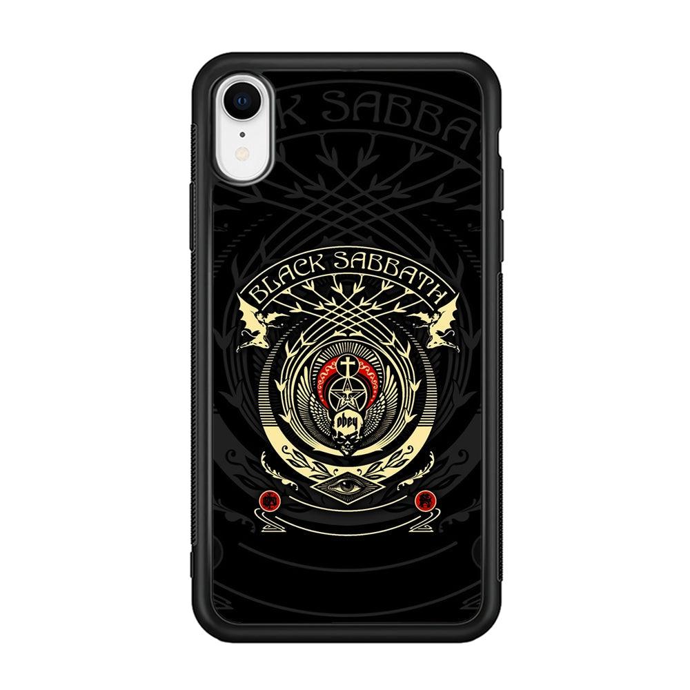 Black Sabbath Shadows Emblem iPhone XR Case-Rubber Black (2D Case)-Oxvistore