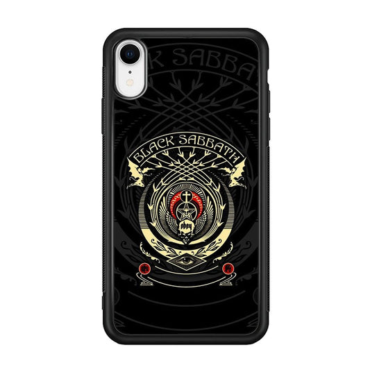Black Sabbath Shadows Emblem iPhone XR Case-Rubber Black (2D Case)-Oxvistore