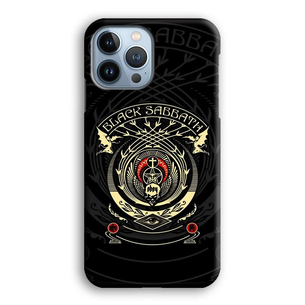 Black Sabbath Shadows Emblem iPhone 15 Pro Case-Oxvistore