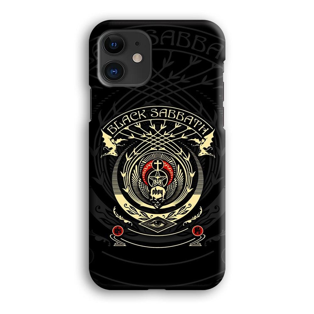 Black Sabbath Shadows Emblem iPhone 12 Case-Oxvistore