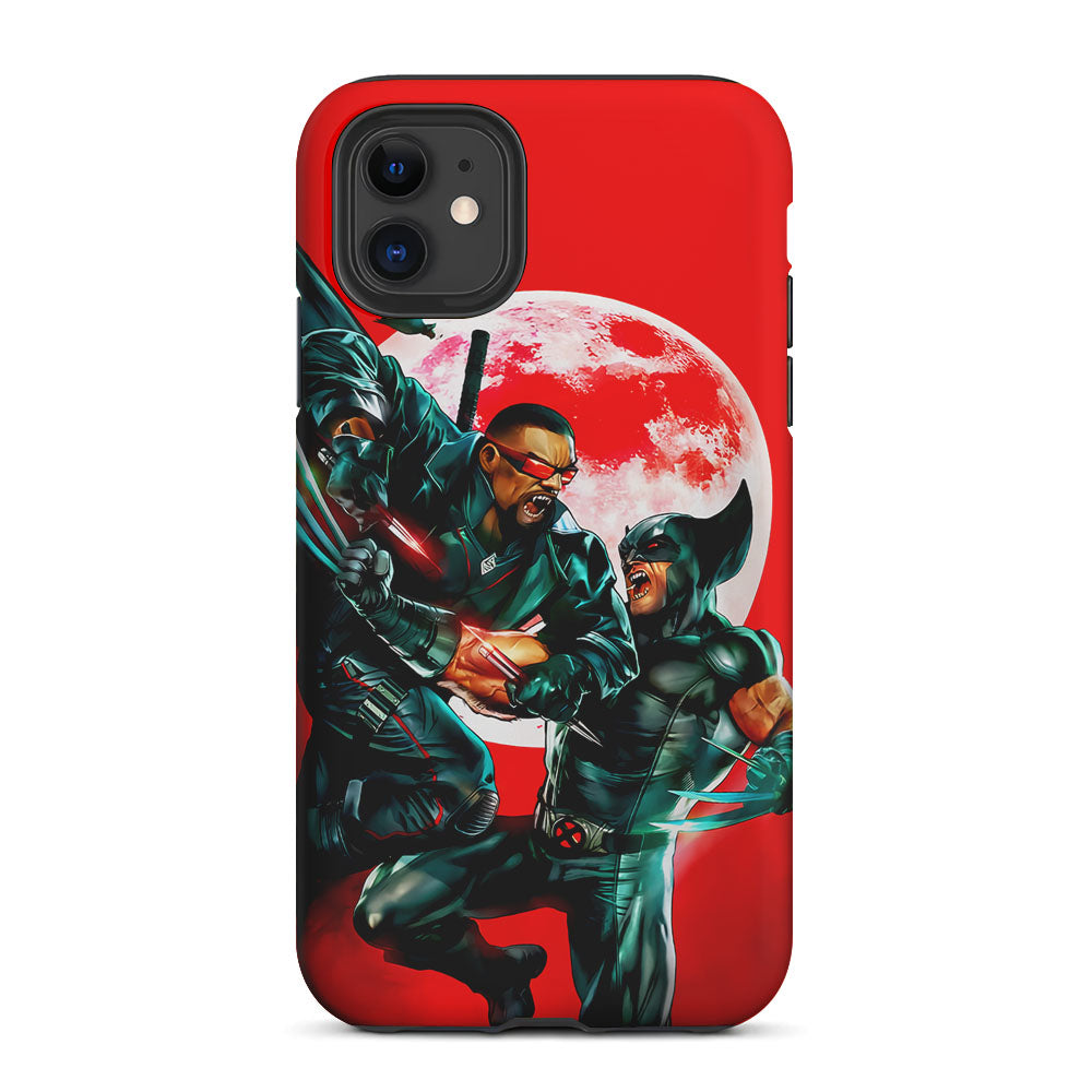 Blade Vampire VS Wolverine 2 in 1 Tough Phone Case