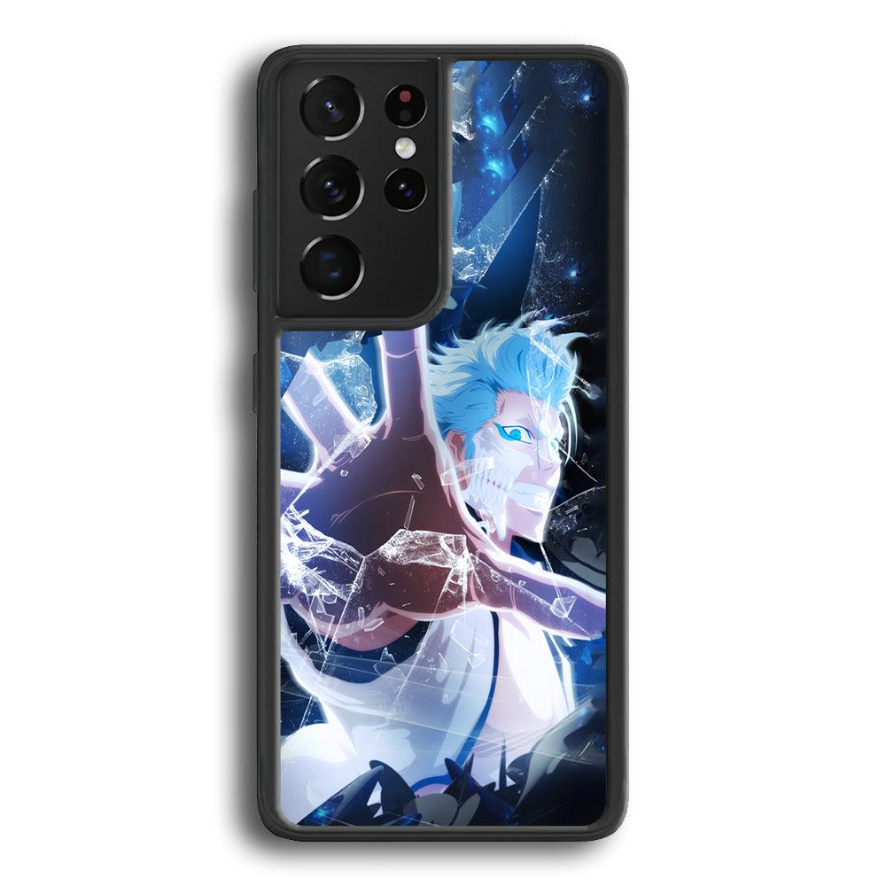 Bleach Hitsugaya Power of Touch Samsung Galaxy S21 Ultra Case-Rubber Black (2D Case)-Oxvistore