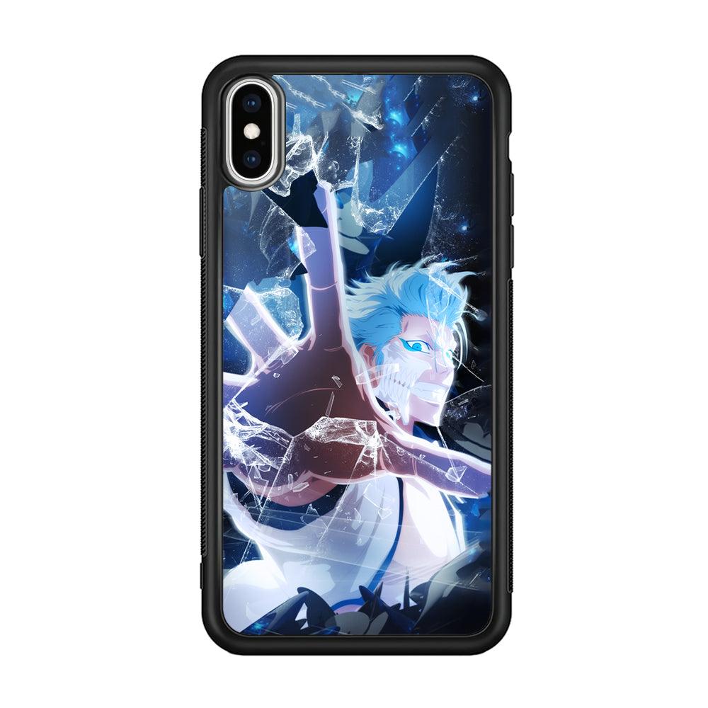 Bleach Hitsugaya Power of Touch iPhone XS Case-Rubber Black (2D Case)-Oxvistore